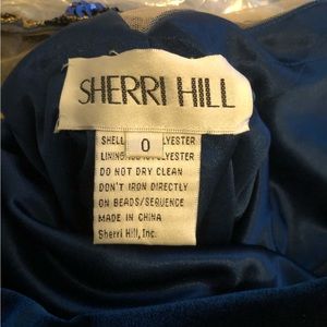 Sherri Hill dress size 0 color blue
